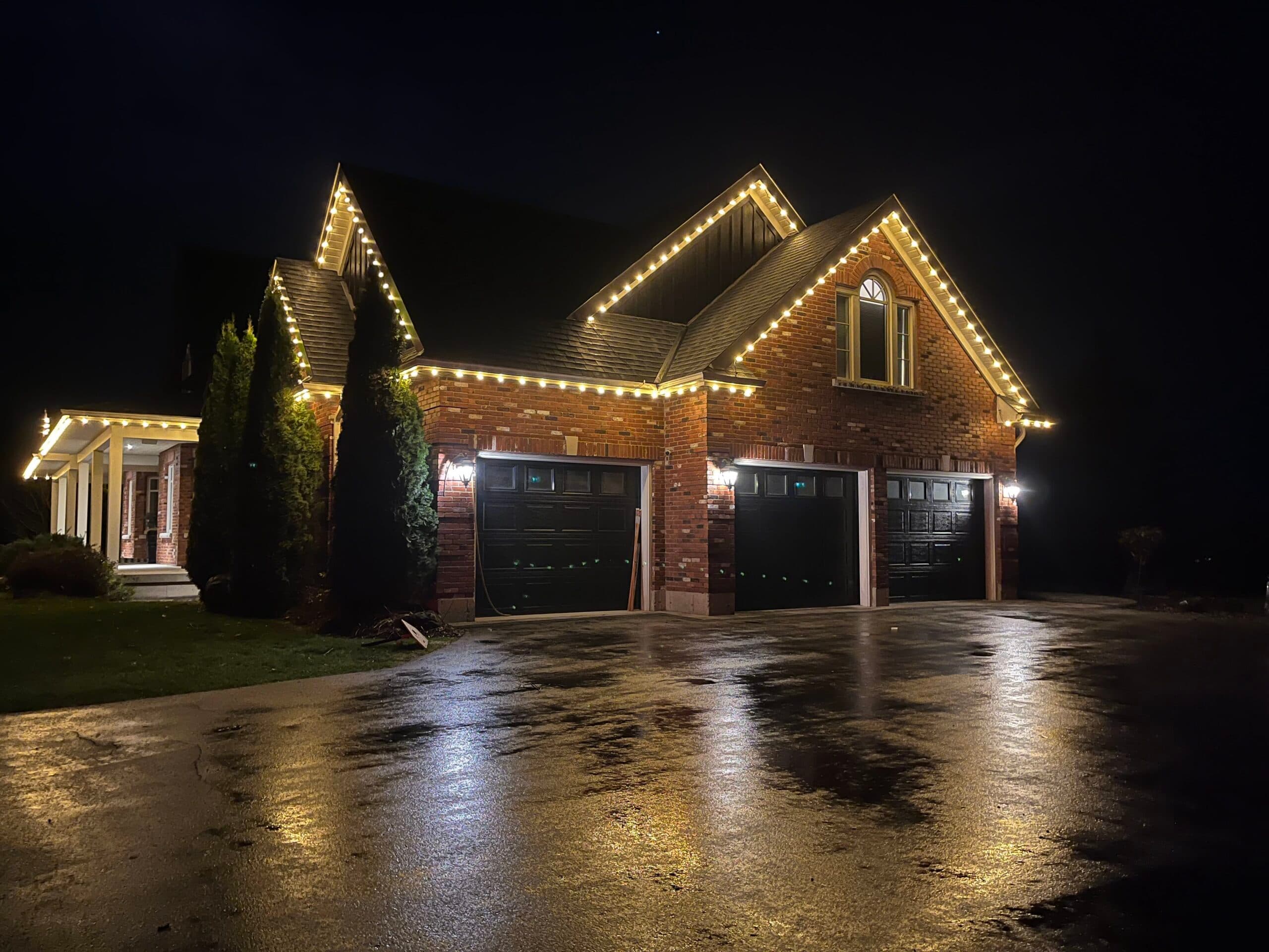 Christmas light takedown and organized storage service in London Ontario